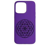 Carcasa para iPhone 15 Pro MAX Geometría Sagrada Flor De La Vida Mejor Yoga Yogi Flores Sagradas