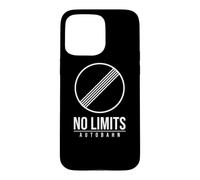 Carcasa para iPhone 15 Pro MAX Germany Autobahn NO Speed Limit Sign Symbol BUNDESAUTOBAHN
