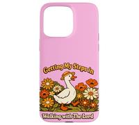 Carcasa para iPhone 15 Pro MAX Getting My Steps in Walking with The Lord Christian Floral I