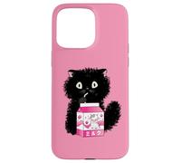Carcasa para iPhone 15 Pro MAX Girls Cute Cat Strawberry Milk Kawaii Cow and Kitten