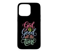 Carcasa para iPhone 15 Pro MAX God Is Good All The Time Christian Cute Bible Versículo