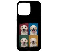 Carcasa para iPhone 15 Pro MAX Golden Retriever Puppy Pop Art Expressions Retrato