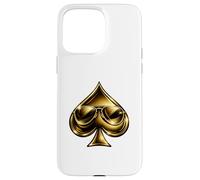 Carcasa para iPhone 15 Pro MAX Golden Spade Sunglasses Poker Casino Lucky Symbol