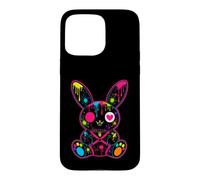 Carcasa para iPhone 15 Pro MAX Goth Bunny Kawaii Rabbit Cute Gothic Outfit E-Girl Grunge