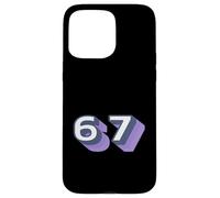 Carcasa para iPhone 15 Pro MAX Gráfico de 67 Nerdy Science Shadow Number