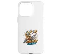 Carcasa para iPhone 15 Pro MAX Gráfico de Impacto de Poder de béisbol Base Hit Energy