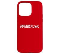 Carcasa para iPhone 15 Pro MAX Gráfico de Rifles Cruzados patrióticos de Estados Unidos