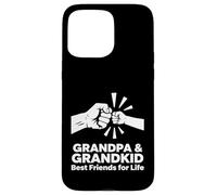 Carcasa para iPhone 15 Pro MAX Gráfico Grandpa Grandkid Best Friends For Life Fist Bump