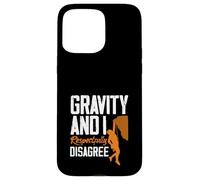 Carcasa para iPhone 15 Pro MAX Gravity and I Respectfully Disagree Escalar Divertido