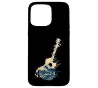 Carcasa para iPhone 15 Pro MAX Guitarra Wave Art Japonés Cool Hombres Mujeres Motivo Amante De La M