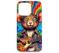 Carcasa para iPhone 15 Pro MAX Guitarrista Far out Mouse 60s