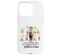 Carcasa para iPhone 15 Pro MAX Gymnastics Mom Funny Ducks Gymnastics Mama