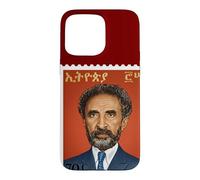 Carcasa para iPhone 15 Pro MAX Haile Selassie Vintage Stamp Ethiopian Emperor Rastafari