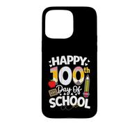 Carcasa para iPhone 15 Pro MAX Happy 100th Day of School Teachers Boys Kids Retro 100th Day