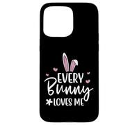Carcasa para iPhone 15 Pro MAX Happy Easter Every Bunny Sign Every Bunny Loves Me Chicks