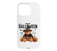 Carcasa para iPhone 15 Pro MAX Happy Halloween Witch Teddy Bear Pumpkin Graphic