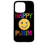 Carcasa para iPhone 15 Pro MAX Happy Purim Costume Funny Jewish Face Mask