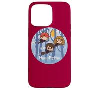 Carcasa para iPhone 15 Pro MAX Harry Potter Chibi Trio Flying On Broomsticks