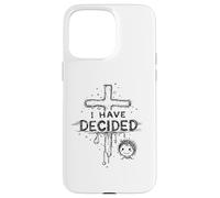 Carcasa para iPhone 15 Pro MAX He decidido Cristiano con fe Bautista Cruzada