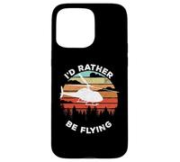 Carcasa para iPhone 15 Pro MAX Helicopter Funny Pilot Gift I'D Rather Be Flying Retro