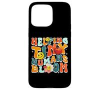 Carcasa para iPhone 15 Pro MAX Helping Tiny Humans Bloom Retro Colorful Teacher Design
