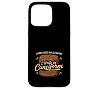 Carcasa para iPhone 15 Pro MAX Historia de la Antigua Mesopotamia Sumeria Cuneiforme Babilonia