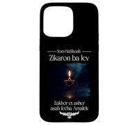 Carcasa para iPhone 15 Pro MAX Holocaust Rembr Memorial Day, Yom HaShoah, Zikaron ba Lev
