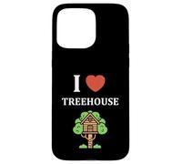 Carcasa para iPhone 15 Pro MAX Home Nature Tree House Minimalist Simple i Love Treehouse