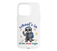 Carcasa para iPhone 15 Pro MAX Honey Badger Volver a la Escuela Vibra Escuelas En Deja Que Comience el Caos