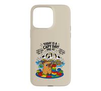 Carcasa para iPhone 15 Pro MAX Hoy es un día de Capibara, Divertido Juego de Palabras de Capibara, Gaviota, Grito Antes de K