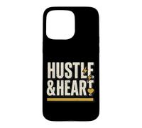 Carcasa para iPhone 15 Pro MAX Hustle Heart Motivacional Emprendedor Moler Ambición