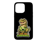 Carcasa para iPhone 15 Pro MAX I Ate The Carbívoros Divertido Juego de Palabras Vegano Dino