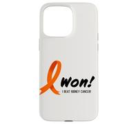 Carcasa para iPhone 15 Pro MAX I Beat Kidney Cancer. I Won! Orange Ribbon For Survivors