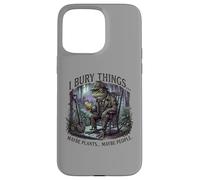 Carcasa para iPhone 15 Pro MAX I Bury Things Frog Gardener Dark Humor Shovel