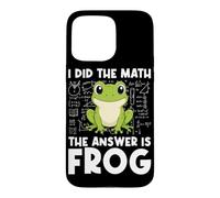 Carcasa para iPhone 15 Pro MAX I Hice The Math La Respuesta es Frog Math Teacher Math Club