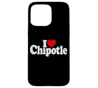 Carcasa para iPhone 15 Pro MAX I Love Heart Chipotle Humo Pimienta JAPALAPENO Chili