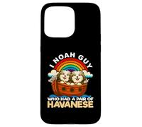 Carcasa para iPhone 15 Pro MAX I Noah Guy Que tenía un par de Perros Havanese Noah's Ark