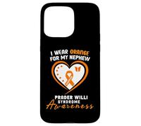 Carcasa para iPhone 15 Pro MAX I Wear Orange for my Nephew Prader Willi Syndrome Awareness