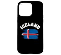 Carcasa para iPhone 15 Pro MAX Iceland National Flag Country Pride Roots Vintage Gift