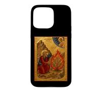Carcasa para iPhone 15 Pro MAX Icono católico de Moisés y la zarza ardiente