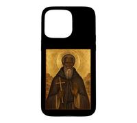 Carcasa para iPhone 15 Pro MAX Icono ortodoxo de San Moisés el Negro