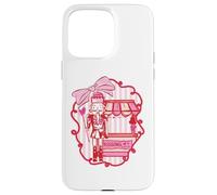 Carcasa para iPhone 15 Pro MAX Ilustración de Cabina de Soldado de corazón Dulce con Cinta y Caramelo