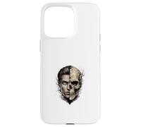 Carcasa para iPhone 15 Pro MAX Ilustración de Concepto de cráneo de Muerte de Vida de Doble