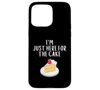 Carcasa para iPhone 15 Pro MAX I'm Just Here For The Cake Funny Wedding Party Costume Cakes