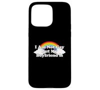 Carcasa para iPhone 15 Pro MAX I'm Not Gay But My Boyfriend Is