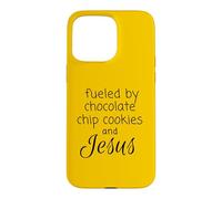 Carcasa para iPhone 15 Pro MAX Impulsado por Galletas con chispas de Chocolate y Jesús
