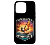 Carcasa para iPhone 15 Pro MAX Impulsado por Wind and Salt Windfurfer Windsurfing Lover Joke