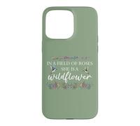 Carcasa para iPhone 15 Pro MAX In a Field of Roses She is a Wildflower Hummingbird Flower
