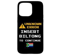 Carcasa para iPhone 15 Pro MAX Insert Biltong Retro Funny Error South Africa Braai Dad Joke