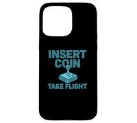 Carcasa para iPhone 15 Pro MAX Insertar Coin Take Flight Videojuego Retro